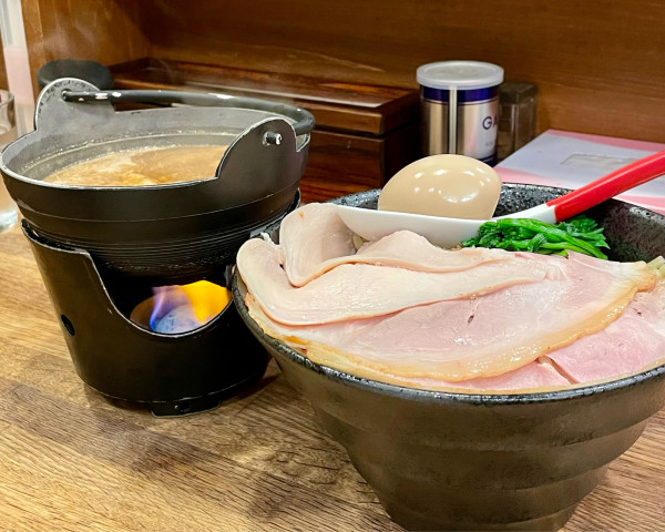 「濃厚鶏白湯つけ麺/麺大盛(400g)」@麺屋時茂の写真