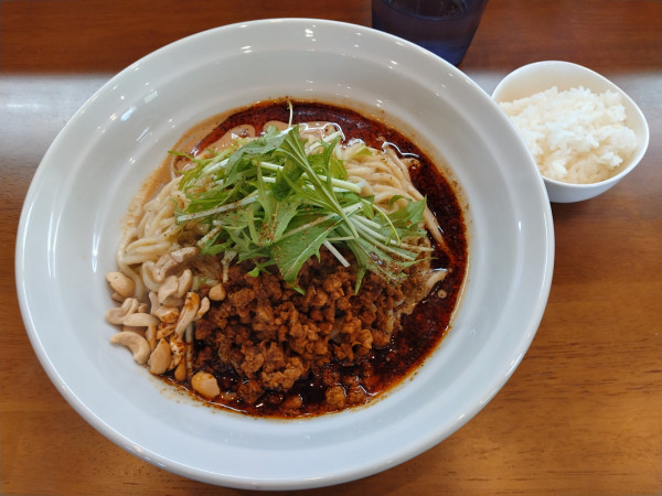 「汁なし担々麺(追飯付き)¥1000-」@中華そば あら川の写真