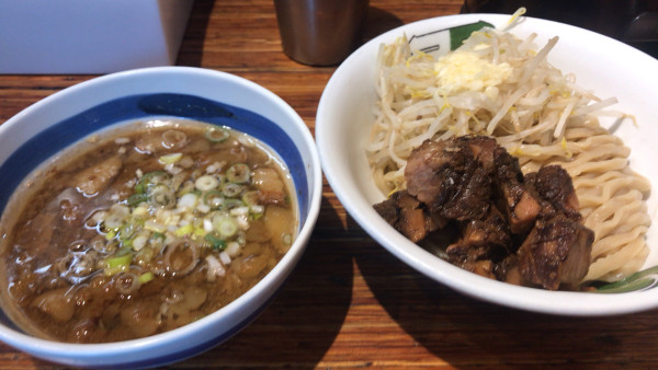 「つけめん  野菜  ミニ　950円」@雷 松戸駅東口店の写真
