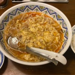 スーラータンメン 1150円+半餃子ご飯セット440円