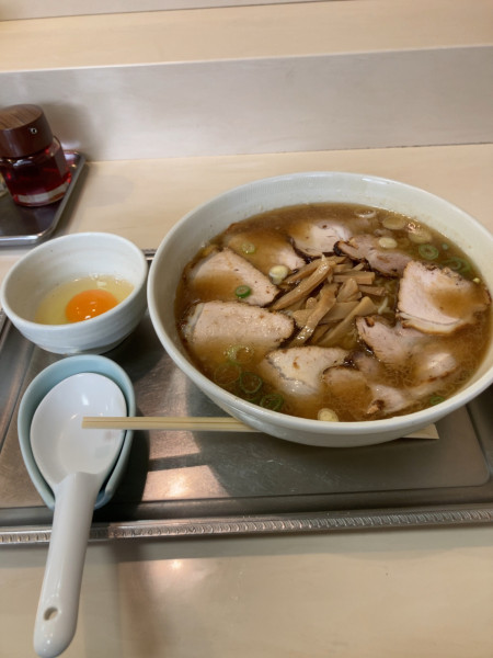 「チャーシュー麺＋生玉子　1480円」@永福町大勝軒の写真