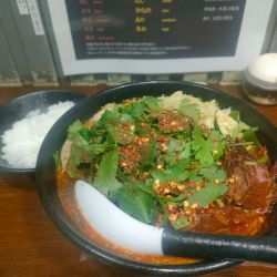 特製辛味噌らーめん　パクチー