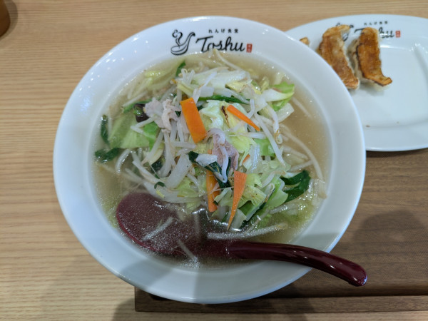 「野菜塩たんめん：590円＋消費税」@れんげ食堂 Toshu イオン西新井店の写真
