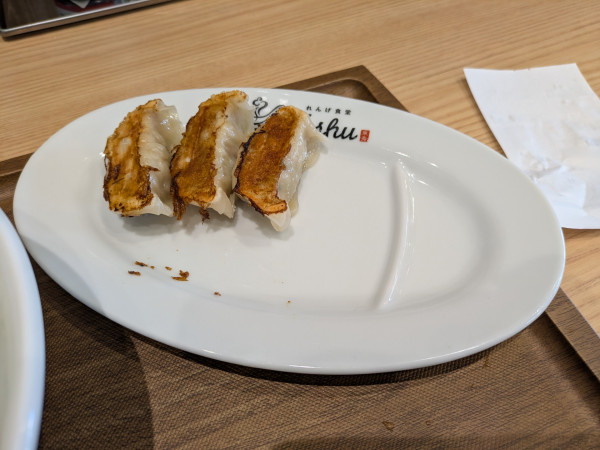 「3個餃子：170円＋消費税」@れんげ食堂 Toshu イオン西新井店の写真