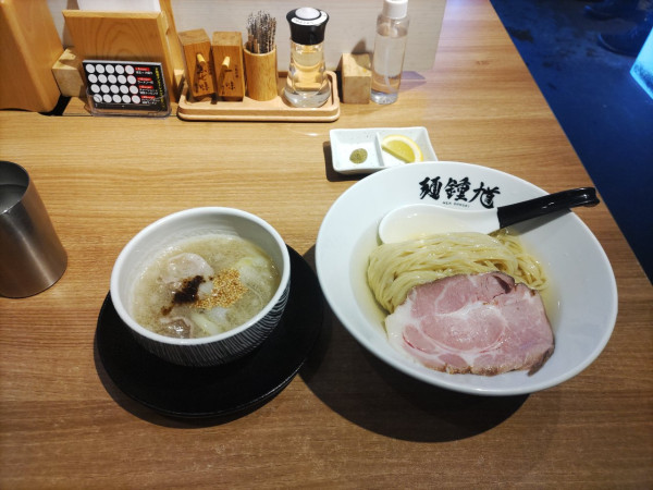 「３大昆布水つけ麺」@麺 鍾馗の写真