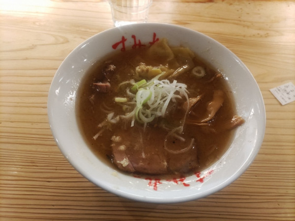 「味噌ラーメン(ハーフ)」@すみれ 札幌中の島本店の写真