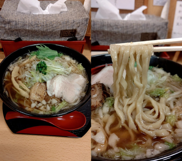 「正月特別限定『背脂生姜醤油らーめん(￥1000)』」@らーめん よこ田の写真