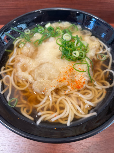 「天ぷらそば(480円)」@えきそば 姫路駅店の写真