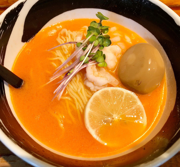 「【限定】冬麺　沖醤蝦の雫そば1000円　味玉100円」@麺場 浜虎 横浜店の写真