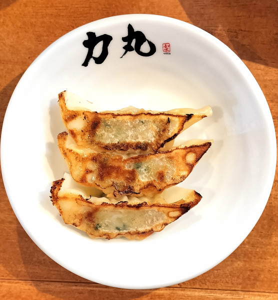 「半餃子 ライスとセットで350円」@ラーメン力丸の写真