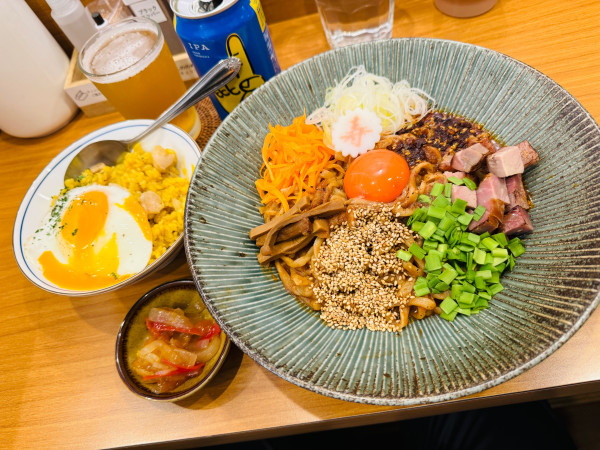 「しののめまぜそば咖竰ピラフ」@しののめヌードルの写真