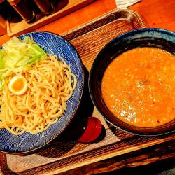 おろし生姜の味噌豚つけ麺