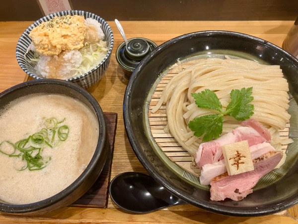 「魚介つけ麺、チキン南蛮丼」@麺家 幸先坂の写真
