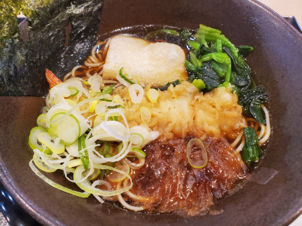 「開運そば・温」@ゆで太郎 長者町店の写真