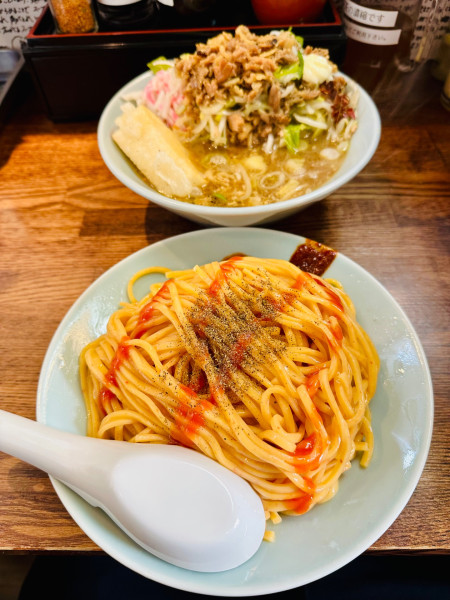 「肉増し肉野菜清湯つけ麺【1350円】」@つけ麺 紅葉の写真