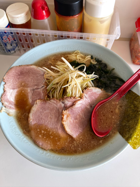 「醤油ネギチャーシュー 大盛り」@◯つばき食堂の写真