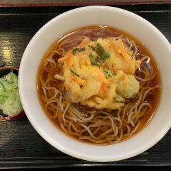 かき揚げそば（温）