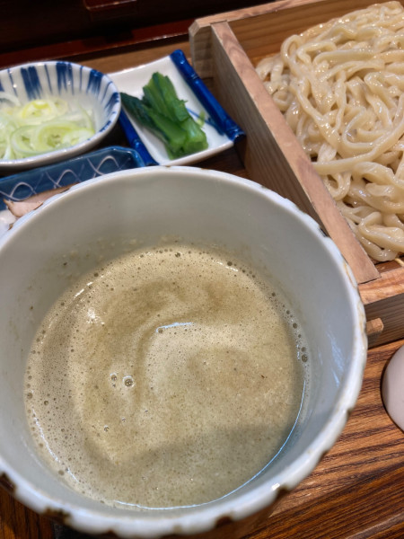 「牡蠣つけ麺」@炭火焼濃厚中華そば 威風堂道の写真