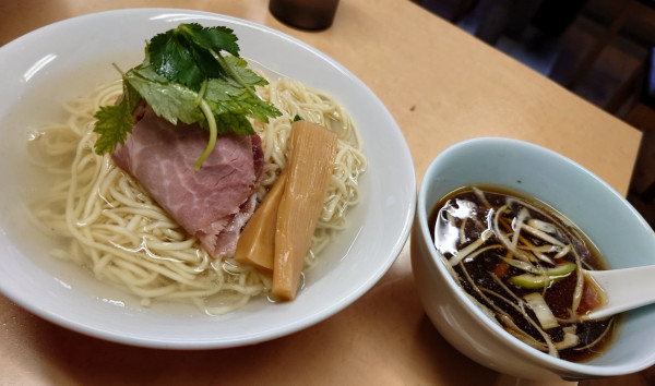 「【限定】比内地鶏のつけそば(1100円)」@中華そば よしかわの写真