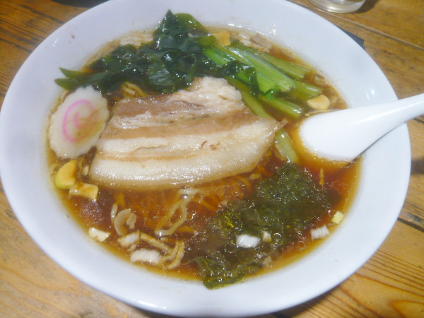 「中華そば（麺少なめ）」@青空食堂の写真