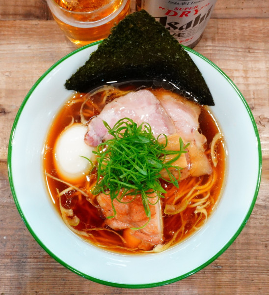 「味玉醤油そば＋スーパードライ中瓶」@3931WORKS.の写真