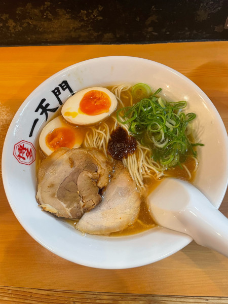 「味玉ラーメン」@博多ラーメン一天門の写真