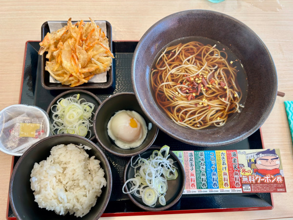 「朝そば納豆(500¥)」@ゆで太郎 ひたちなか高場店の写真