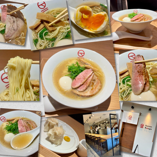 「特製鴨上湯そば1800円+焼売300円」@Ramen Rougeの写真