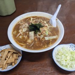 ミソ大盛り（メンマ、薬味）1080円