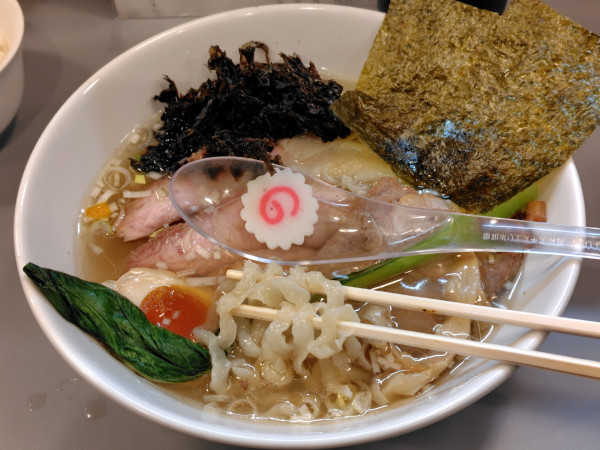 「塩三昧·小ライス」@白河手打ちラーメン アサガキタの写真