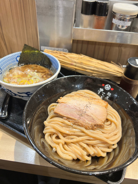 「つけ麺＋水戸産わら納豆」@麺屋 たけ井 阪急梅田店の写真