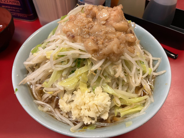 「小ラーメン＋甘～い脂」@ラーメン二郎 中山駅前店の写真