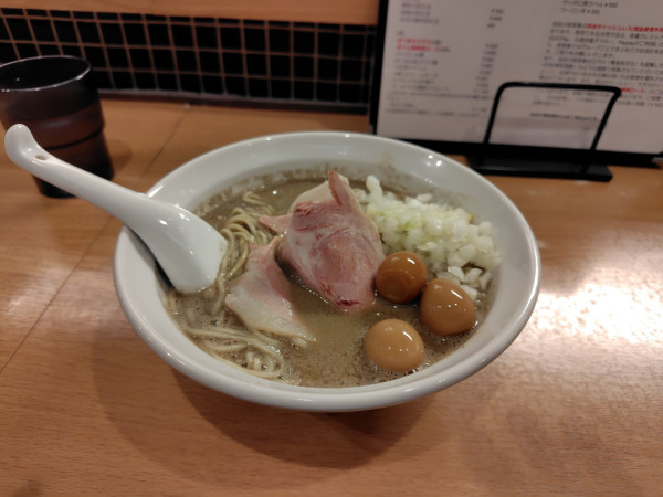 「濃厚煮干蕎麦¥1100うずら味玉¥150」@麺処 にぼし香の写真