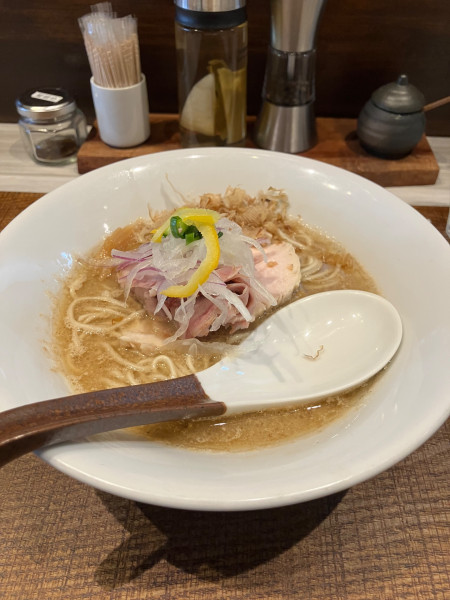 「限定 和節豚骨 950円 替え玉230円」@つくばらーめん 鬼者語 -オニモノガタリ-の写真