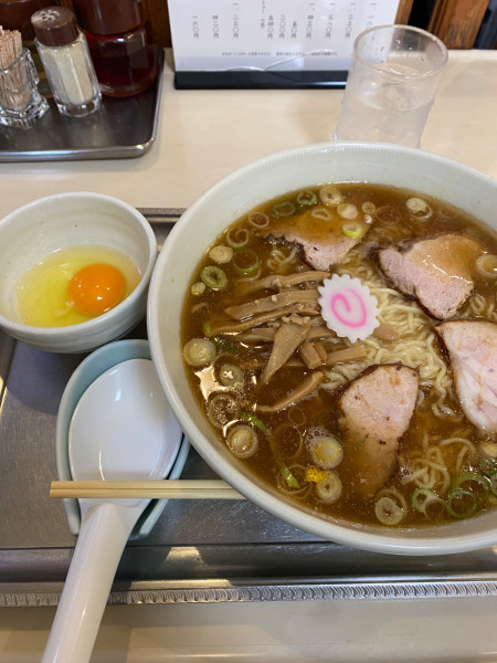 「中華麺（生玉子付）」@永福町大勝軒の写真