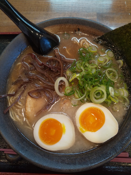 「味玉ラーメン（とんこつしょうゆ）」@とんこつラーメン 一兆の写真