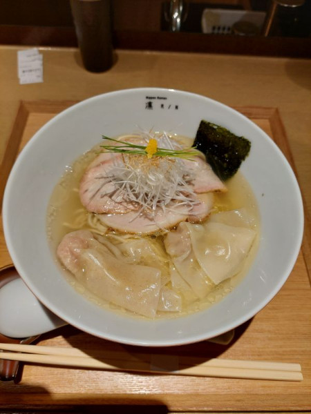 「塩わんたん麺＋ライス」@NIPPON RAMEN 凛 TOKYOの写真