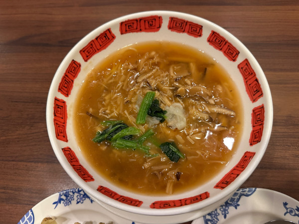 「ふかひれあんかけラーメン（並盛）1,429円」@バーミヤン 高崎高関店の写真