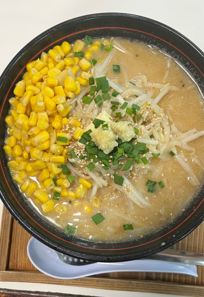 「白味噌バターコーン」@ラーメンガキ大将 谷田部店の写真