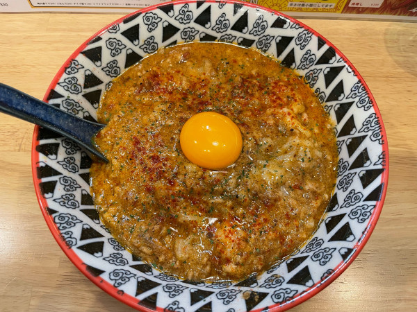 「キーマカレーチーズラーメン」@濃厚まぜそば シュリケン164の写真
