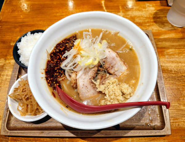 「辛味噌らーめん(麺半分→生姜)」@らーめん 蓮の写真