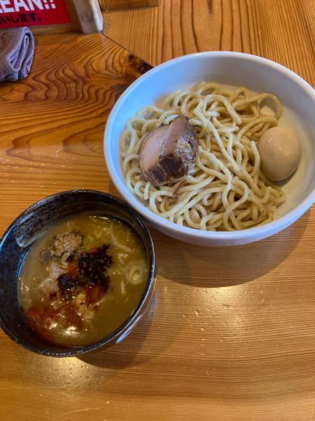 「辛つけめん　味玉」@麺屋 繁の写真