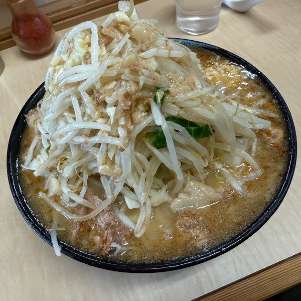 「みそラーメン『コール』 ニンニク、ヤサイ、アブラ多め」@ラーメン二郎 京成大久保店の写真