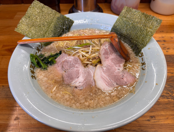 「ネギコテラーメン＋チャーシュー３枚」@ラーメンショップ 椿 松伏店の写真