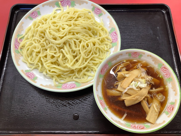 「つけ麺 メンマ入り(麺少な目)」@丸長 つくば店の写真