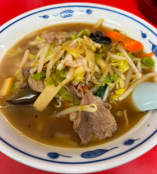 「肉そば」@大成軒 学園店の写真