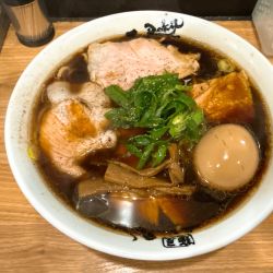 中華そば(大)、味付煮卵