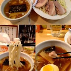 『肉入りつけめん+中盛(¥1170+50)』