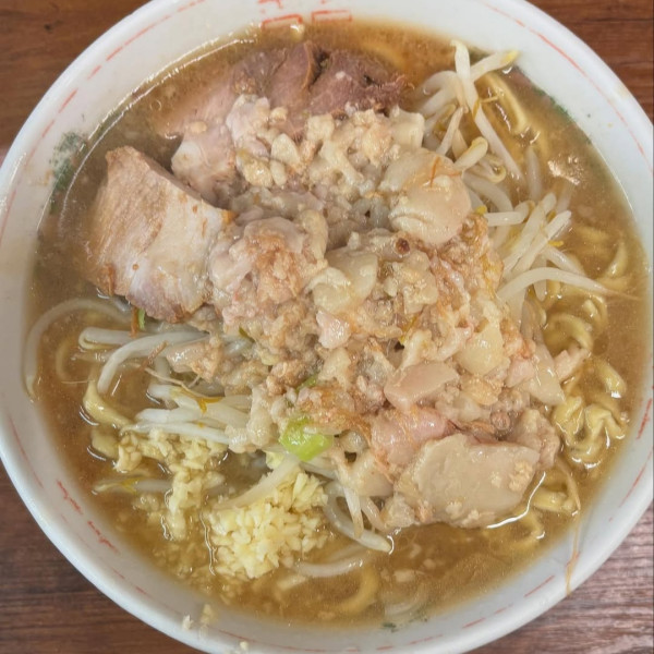 「小 ニンニクアブラ」@ラーメン二郎 品川店の写真