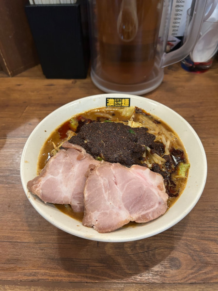 「ミニ辛辛濃菜麺（辛め）」@濃菜麺 井の庄の写真